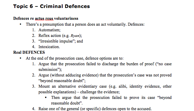 Criminal Law And Procedure A - NoteXchange