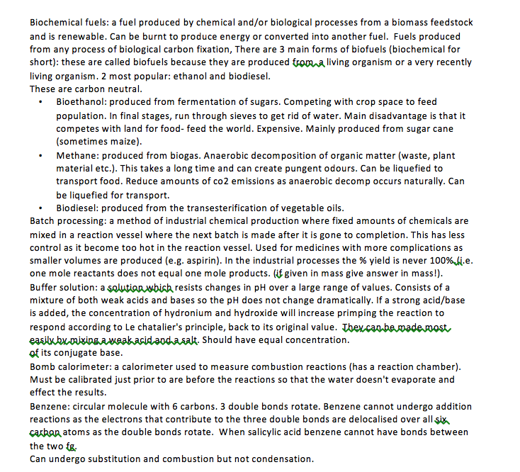 VCE Chemistry Glossary/Notes - NoteXchange