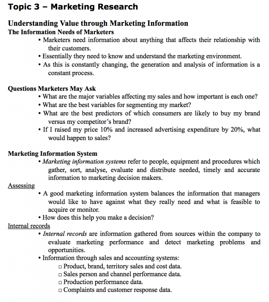 research paper on principles of marketing