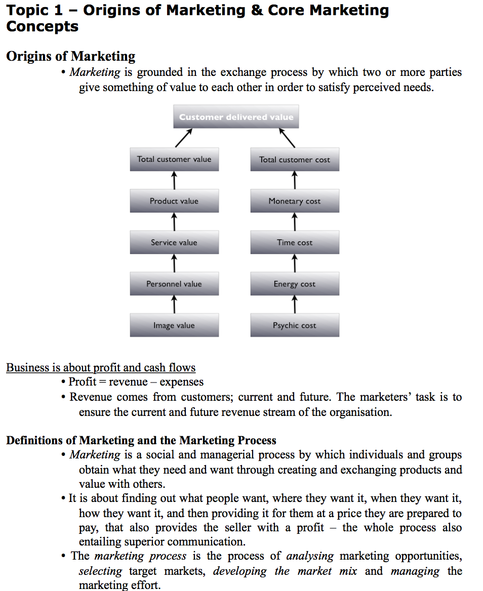 basic concepts of marketing pdf