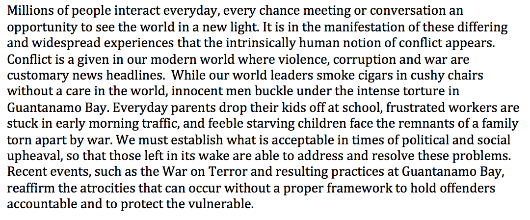 Vce English Creating And Presenting Encountering Conflict Every Man In This Village Is A Liar By Megan Stack Essay Notexchange