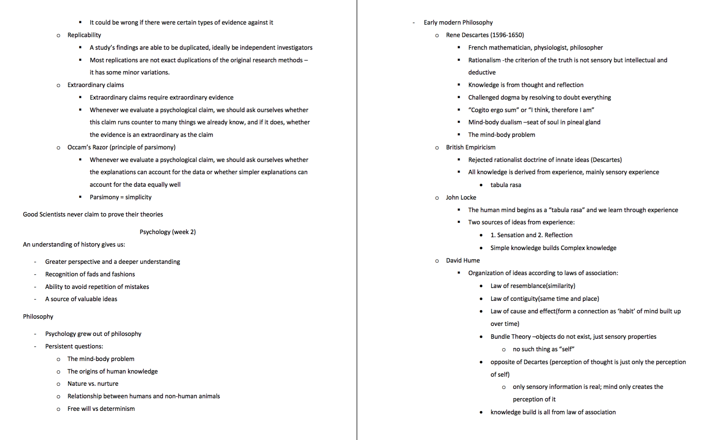 PSY1011: PSYCHOLOGY 1A Complete Exam Notes (HD) - NoteXchange