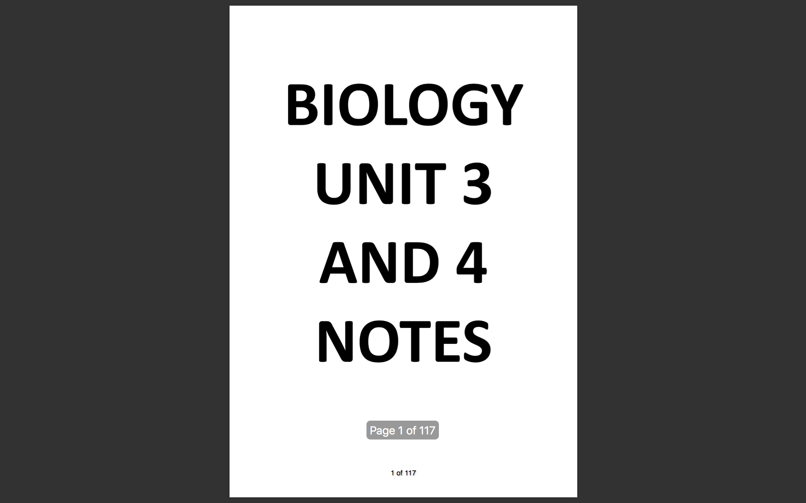 VCE Biology Unit 3 And 4 Notes - NoteXchange