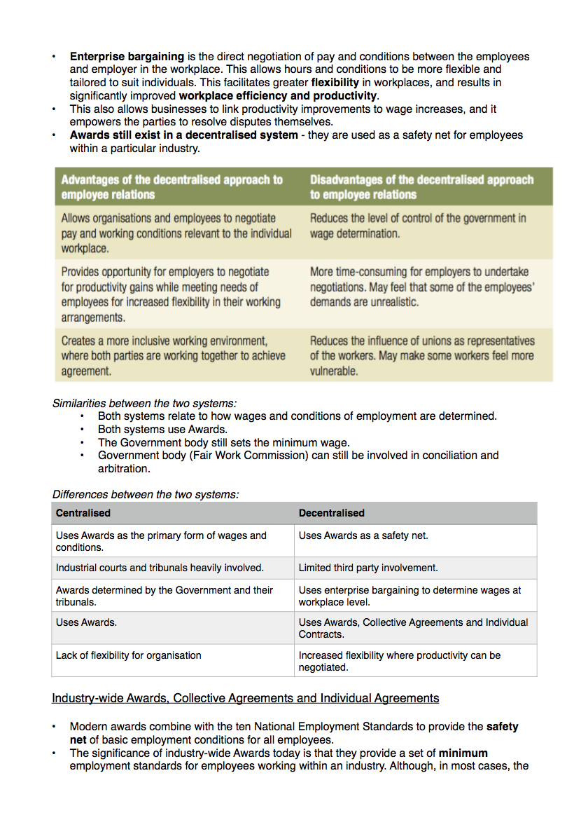 VCE Business Management Unit 4 - NoteXchange