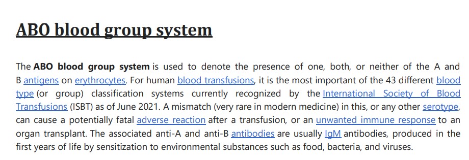 ABO Blood Grouping System - NoteXchange