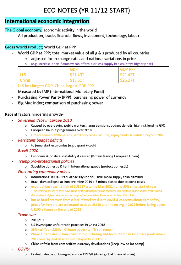 International Economic Integration