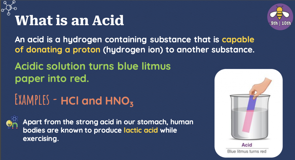 Acid Base and Salt in Class 10 Chemistry