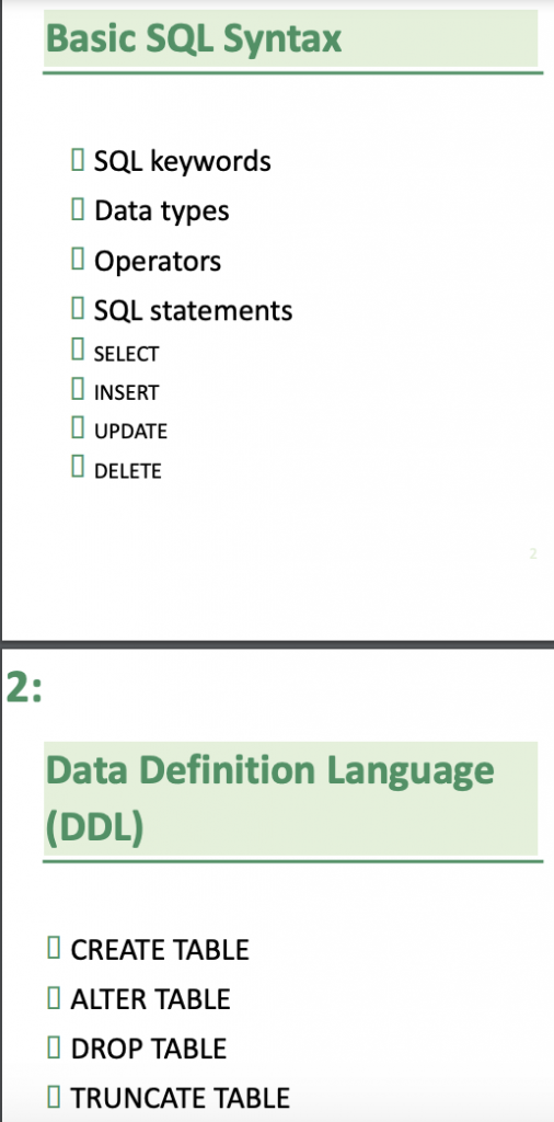 COMPLETE SQL Guide Topic Wise Functions