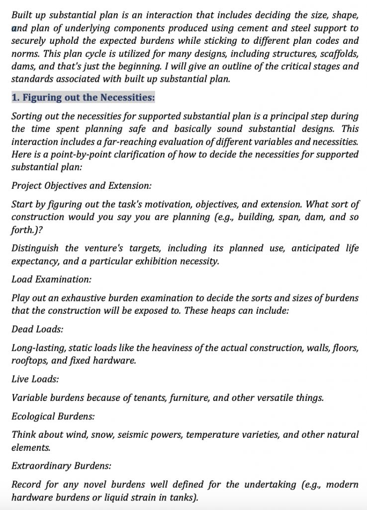 Concrete Design in Civil Engineering